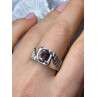 Men's 925 Sterling Silver Spinel Ring Size 8.5