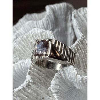 Men's 925 Sterling Silver Spinel Ring Size 8.5