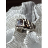 Men's 925 Sterling Silver Spinel Ring Size 8.5