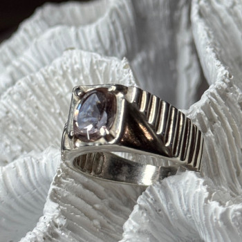 Men's 925 Sterling Silver Spinel Ring Size 8.5
