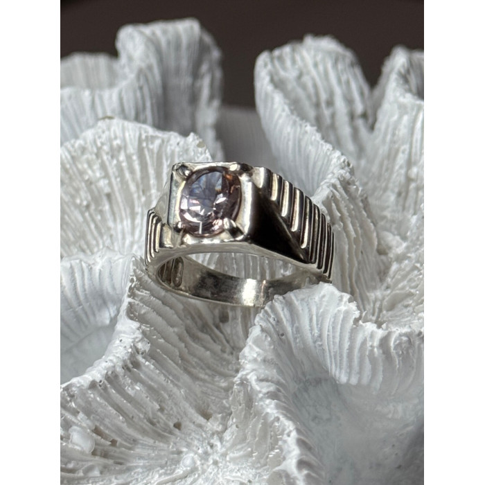 Men's 925 Sterling Silver Spinel Ring Size 8.5