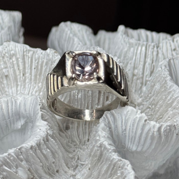 Men's 925 Sterling Silver Spinel Ring Size 8.5