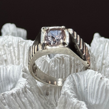 Men's 925 Sterling Silver Spinel Ring Size 8.5