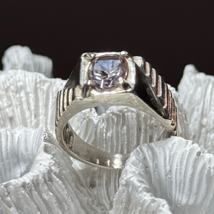 Men's 925 Sterling Silver Spinel Ring Size 8.5